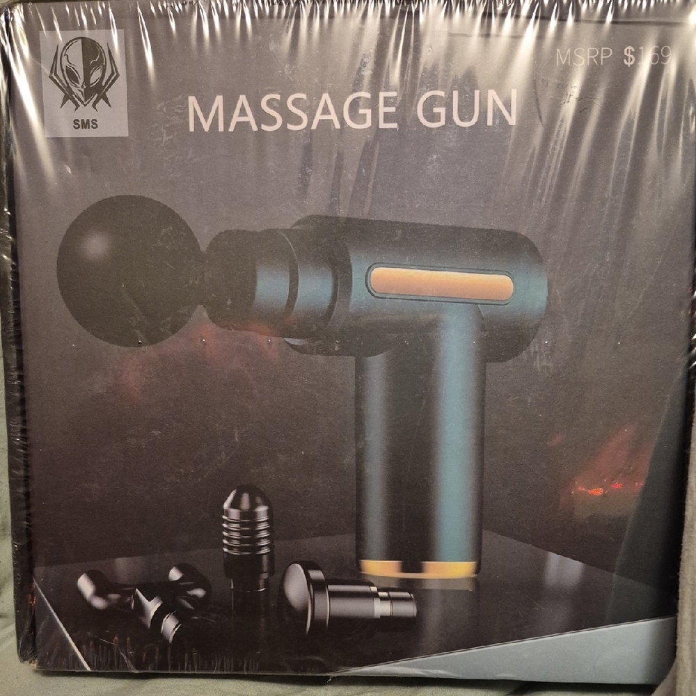 SMS Portable Deep Tissue Massage Gun with Attachments